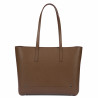 Borsa donna a tracolla 034g 01 marrone caviale