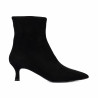 Stivaletti con tacco donna 1416 nero velluto