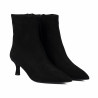 Stivaletti con tacco donna 1416 nero velluto