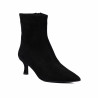 Stivaletti con tacco donna 1416 nero velluto