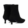 Stivaletti con tacco donna 1416 nero velluto