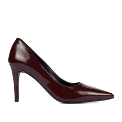 Scarpe eleganti donna 1372 vernice bordeaux