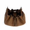 Borsa donna a tracolla 062g camoscio cammello