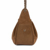 Borsa donna a tracolla 062g camoscio cammello
