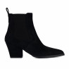 Stivaletti con tacco donna 1418 nero velluto