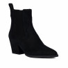 Stivaletti con tacco donna 1418 nero velluto
