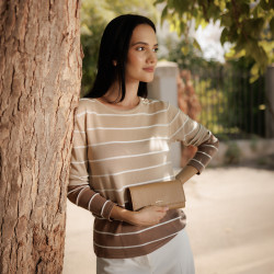 Portafoglio donna 207g marrone lifestyle