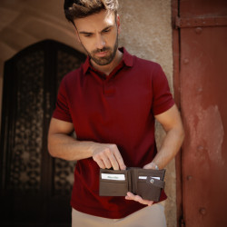 Portafoglio per uomo 210g testa di moro lifestyle