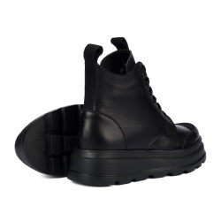 Stivaletti donna 3423 nero combinato