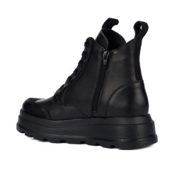 Stivaletti donna 3423 nero combinato