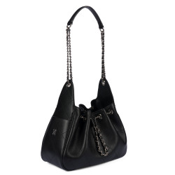 Borsa donna a spalla 062g 01 biz nero