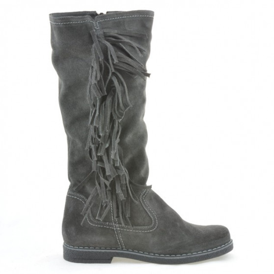 Stivali donna 3243 antracite velour
