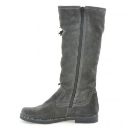 Stivali donna 3243 antracite velour