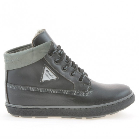 Stivaletti per bambini 3206 nero+grigio