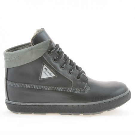 Stivaletti per bambini 3206 nero+grigio