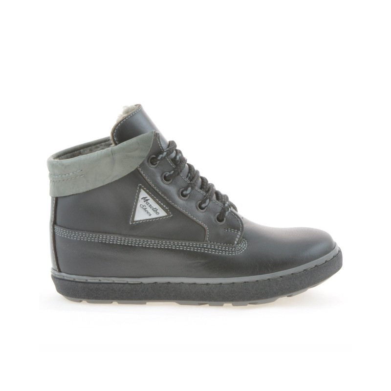 Stivaletti per bambini 3206 nero+grigio
