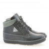 Stivaletti per bambini 3206 nero+grigio