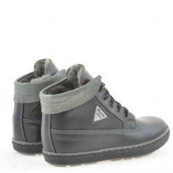 Stivaletti per bambini 3206 nero+grigio