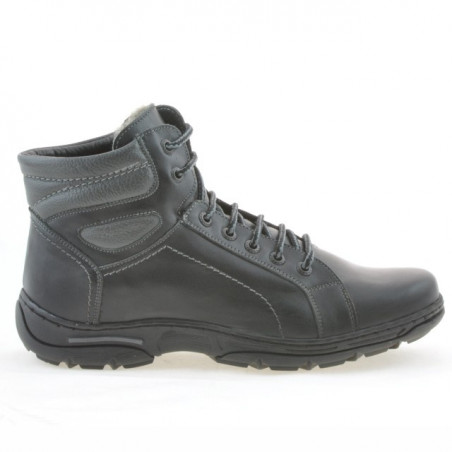 Stivali adolescenti 461 nero+grigio
