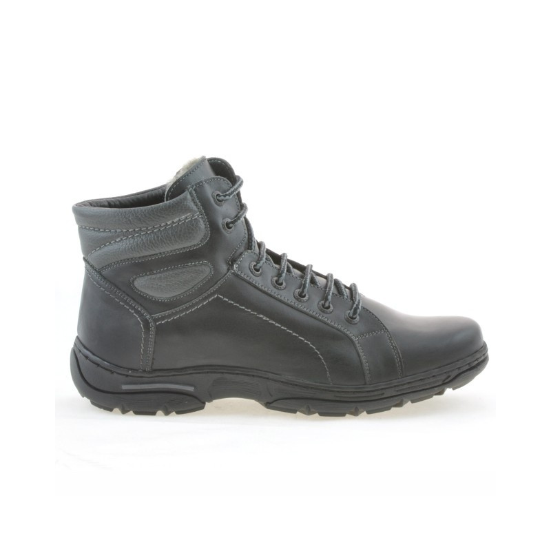 Stivali adolescenti 461 nero+grigio