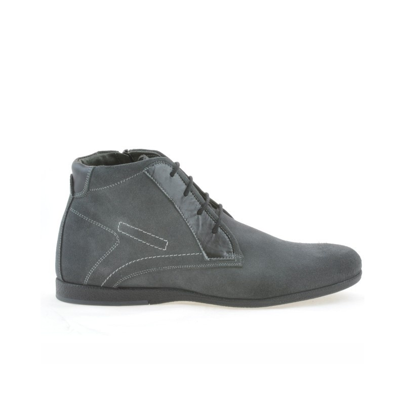 Stivaletti uomo 474 grigio camoscio