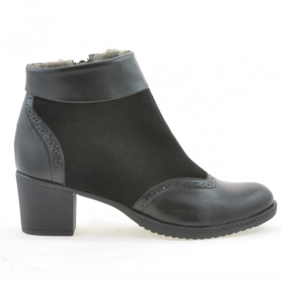 Stivaletti donna 3240 nero combinato