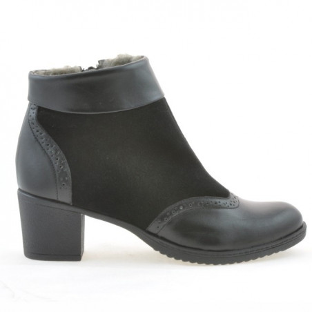 Stivaletti donna 3240 nero combinato