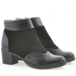 Stivaletti donna 3240 nero combinato