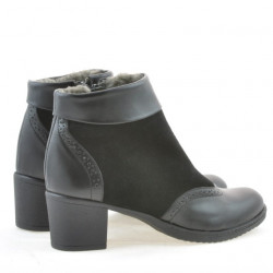 Stivaletti donna 3240 nero combinato