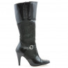 Stivali donna 1109 vernice nera+nero antilope