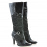 Stivali donna 1109 vernice nera+nero antilope