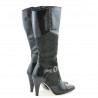 Stivali donna 1109 vernice nera+nero antilope