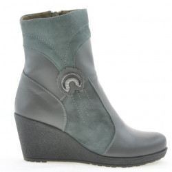 Stivaletti da donna 3220 grigio combinato