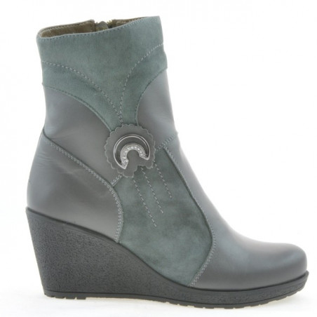 Stivaletti da donna 3220 grigio combinato