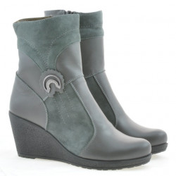 Stivaletti da donna 3220 grigio combinato