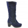 Stivali donna 3258 indaco velluto