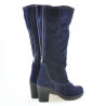 Stivali donna 3258 indaco velluto