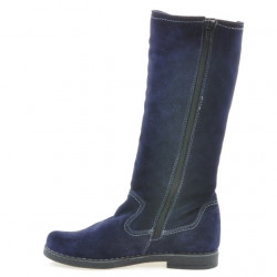 Stivali donna 3243 indaco velluto