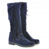 Stivali donna 3243 indaco velluto