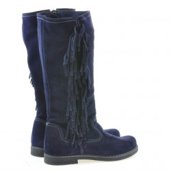 Stivali donna 3243 indaco velluto
