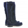 Stivali donna 3243 indaco velluto