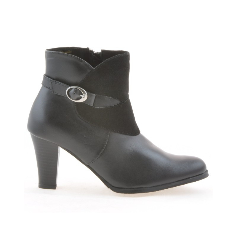 Stivaletti donna 1124 nero+nero antilope