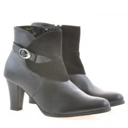 Stivaletti donna 1124 nero+nero antilope