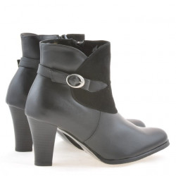Stivaletti donna 1124 nero+nero antilope