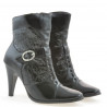 Stivaletti donna 1102 crep vernice nera