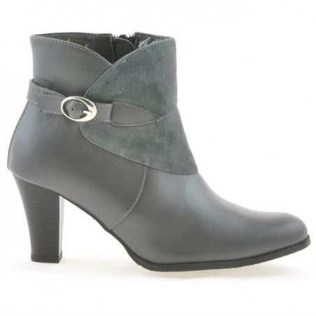 Stivaletti donna 1124 grigio combinato