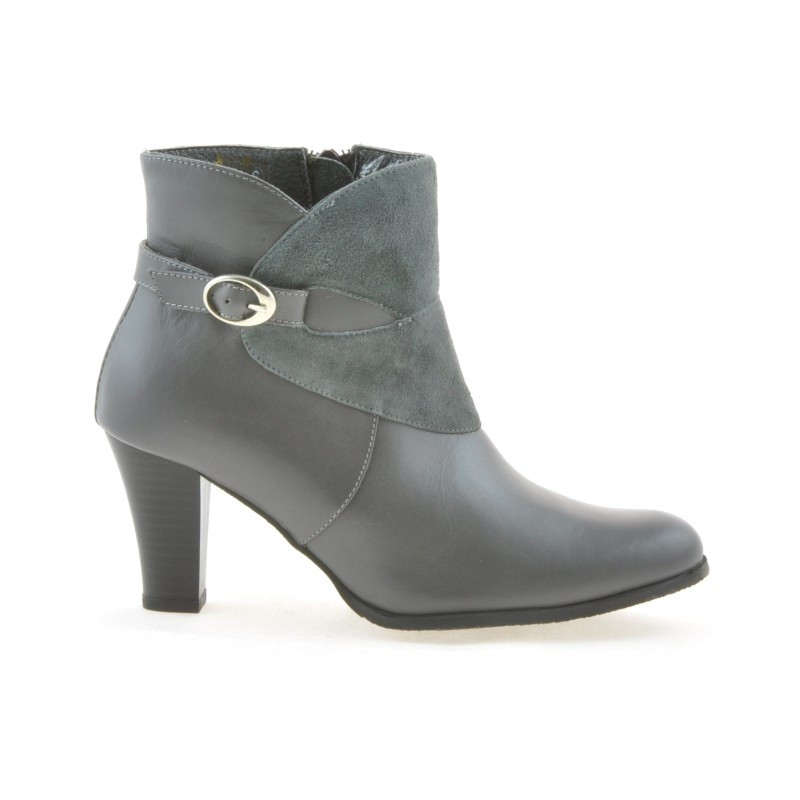 Stivaletti donna 1124 grigio combinato