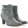 Stivaletti donna 1124 grigio combinato