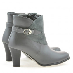 Stivaletti donna 1124 grigio combinato