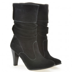 Stivali donna 1113 nero+nero antilope